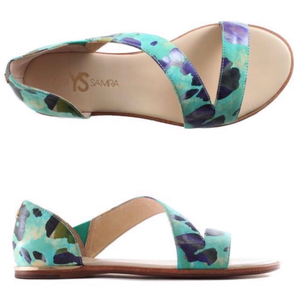 Yosi Samra Casey calypso watercolor sandal
